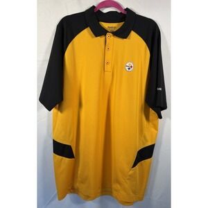 Reebok polo shirt size XL Pittsburgh Steelers 1/4 zip
